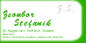 zsombor stefanik business card